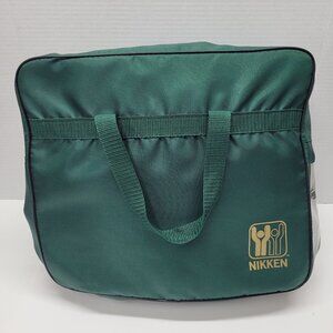 Nikken KenkoTherm Infrared 36x71 Travel Pad Blanket w/ Carry Bag Teal Blue Grey